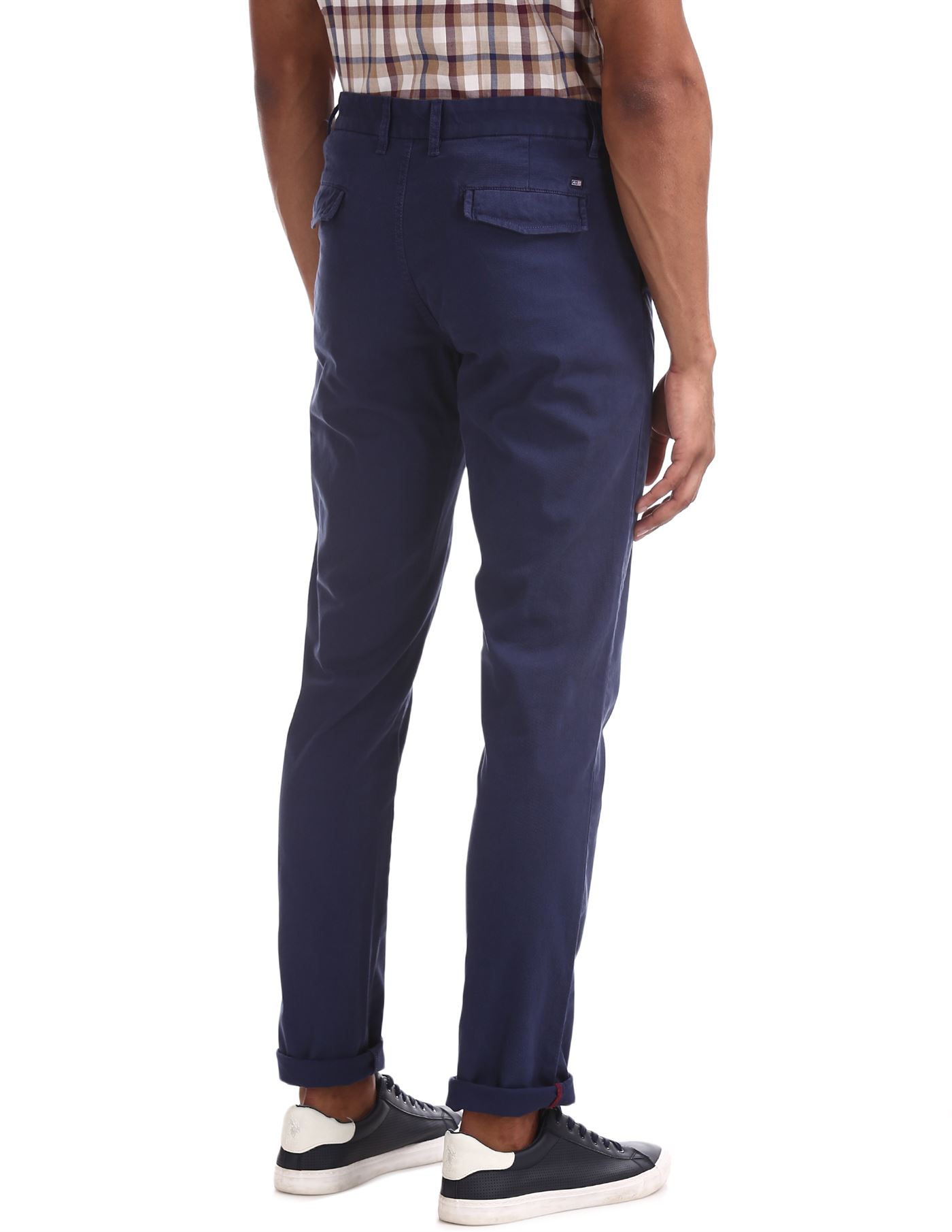 Arrow Men Casual Wear Navy Blue Trouser